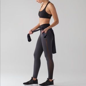 Lululemon Smooth Stride Tight Mesh Leggings